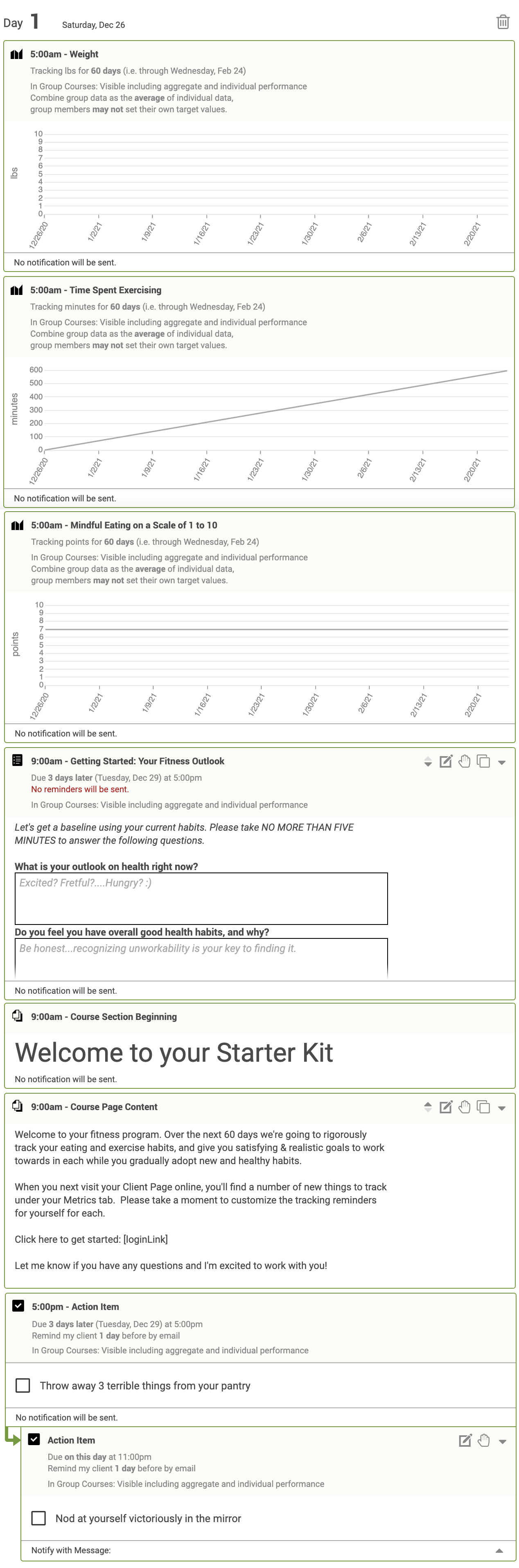 Quick Client Setup with Starter Kit Courses