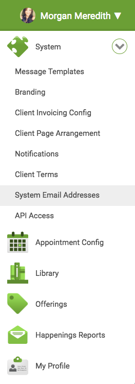CoachAccountable System Email Addresses