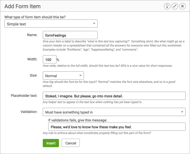 Using Form-Based Worksheets