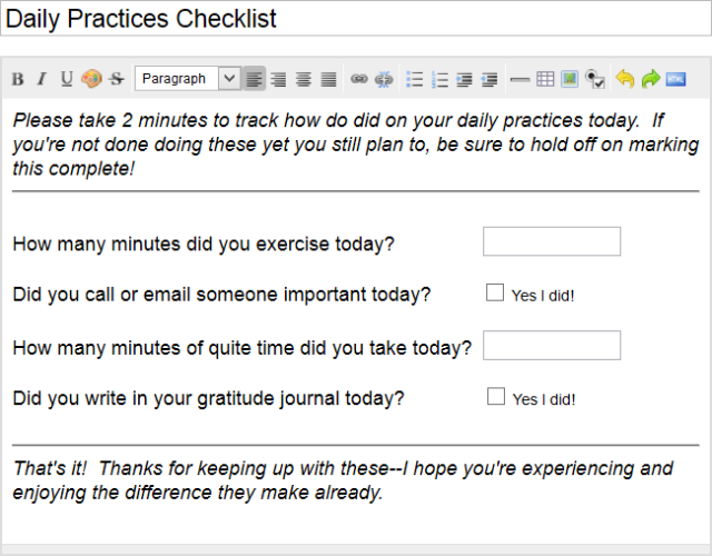 Anticipated time to fill out: 24 seconds.