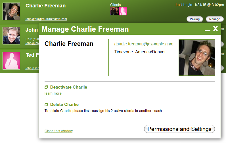 The Coaches tab is, of course, located only on the Team Dashboard.