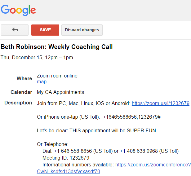 No affiliation with Google, etc. etc.
