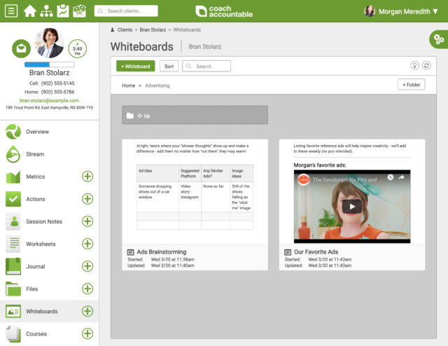 Add whiteboards folder in CoachAccountable