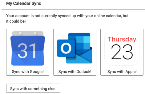 Direct Sync with your Apple Calendar