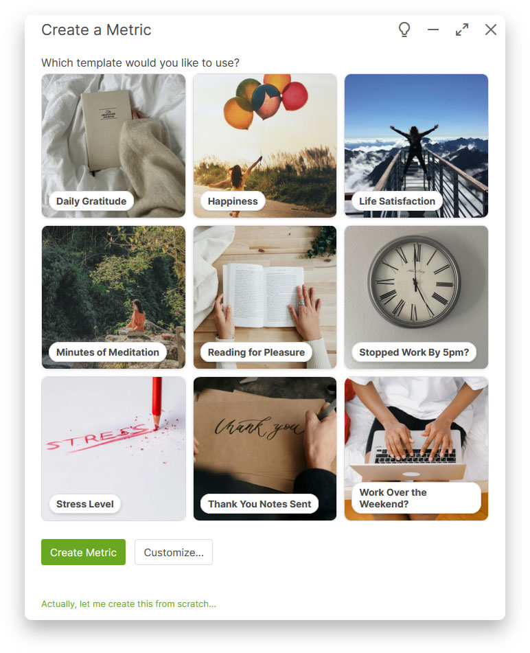Metric Templates